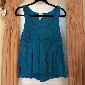 Pieced and Gathered Anthropologie (Ric Rac) Top / Blouse